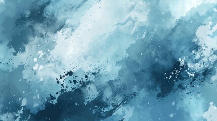 Abstract blue watercolor background with space for your text or image