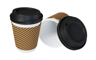 png coffee cup and coffee cups on isplated transparent background
