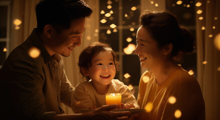 The Endearing Affection of a Young Family Reading Fairy Tales to Their Children