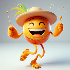 3d fun carnival character 