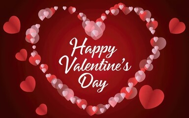 Fototapeta na wymiar valentines day card with heart