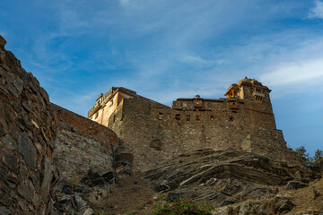 Fototapeta na wymiar Kumbhalgarh Fort in Rajahstan, India