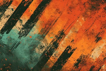Urban Pulse: Grunge Orange and Green Trendy Texture, Crafted for Extreme Sportswear, Racing, Cycling, Football, Motocross, Basketball, Gridiron, and Travel. An Urban Backdrop or Wallpaper