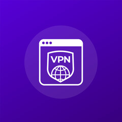 VPN service icon for web