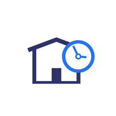 Storage time, warehouse, logistics and distribution icon