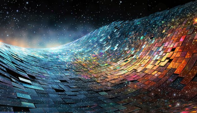 Glowing Cubes: Abstract Technology Background with 3D Cubes