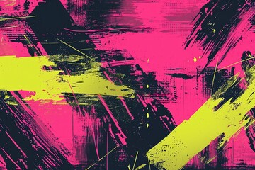 Lively Contrast: Grunge Fuchsia Pink and Neon Green Trendy Texture, Perfect for Extreme Sportswear, Racing, Cycling, Football, Motocross, Basketball, Gridiron, and Travel. An Energetic Backdrop or Wal