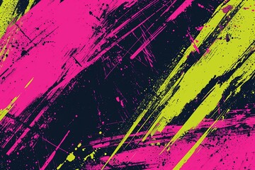 Grunge fuchsia pink and neon green trendy texture for extreme sportwear, racing, cycling, football, motocross, basketball, gridion, travel, backdrop, wallpaper, poster