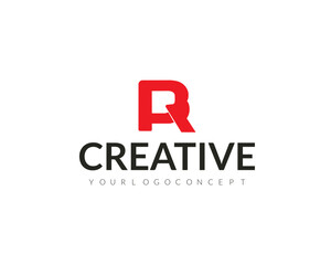 letter BR logo design