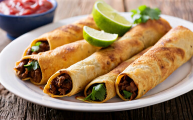 chicken rolls with fresh vegetable 