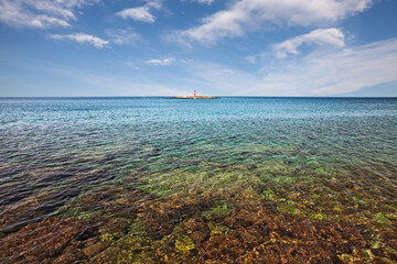 Porec, Istria, Croatia: marine landscape of the Adriatic sea - 711826149