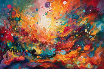 abstract background with splashes