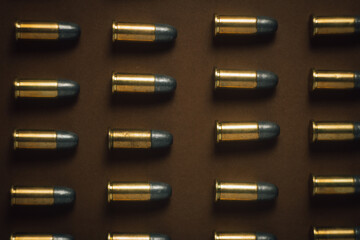 close up of a bullet