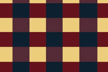 A checked Minimal background, Maroon, Navy and Mustard Colors