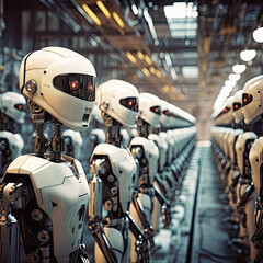 robot production plant, robots of the future