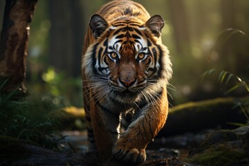 Portrait of a tiger in wild
