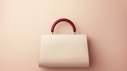 Beautiful Luxury handbag, Beige and Maroon Colors