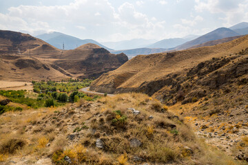 View of the mountains in Armenia