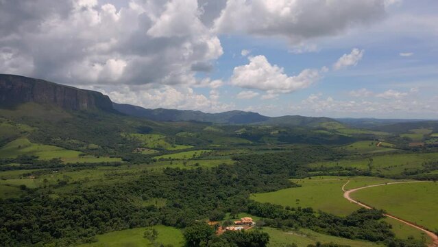 Serra do Canastra in Brazil. Aerial View