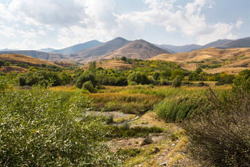 View of the mountains in Armenia