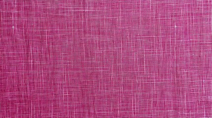 Purple fabric background, linen structure in pink, magenta for fresh textured modern card, appealing new season and colors for fresh nature. Threads close-up, hobby, sewing, cloth.