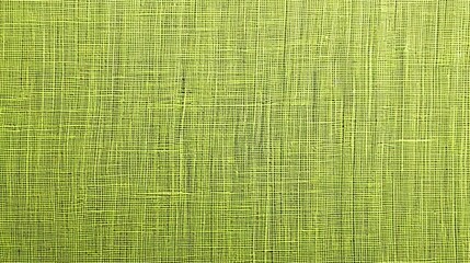 Green fabric background, linen structure for fresh textured modern card, appealing new season and colors for fresh nature. Threads close-up, hobby, sewing, cloth.