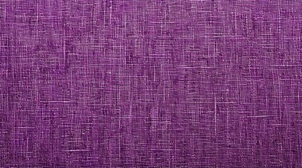 Fototapeta premium Purple fabric background, linen structure in pink, magenta for fresh textured modern card, appealing new season and colors for fresh nature. Threads close-up, hobby, sewing, cloth.