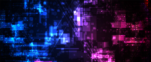 Technology abstract futuristic science background for internet business. Big data concept.