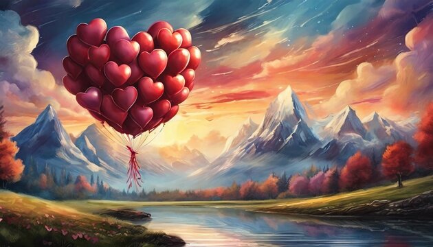 heart shaped balloons valentine day valentine balloon valentine clipart