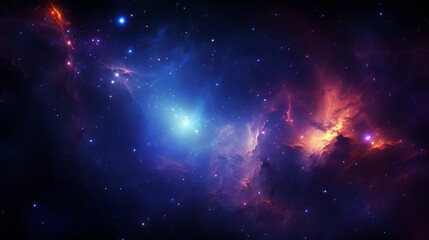 Fototapeta na wymiar Cosmic wonders stunning star field and vibrant nebula in the vastness of outer space