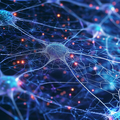 3d rendered illustration of neurons