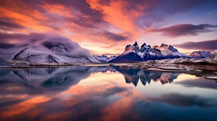 Fotobehang "Epic Landscapes Photo": Capture awe-inspiring landscapes, such as majestic mountains, expansive deserts, or breathtaking coastlines, emphasizing the grandeur of nature photographic © Bird Visual