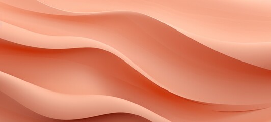Abstract organic natural peach fuzz color waving lines texture background banner illustration wallpaper backdrop for webdesign..
