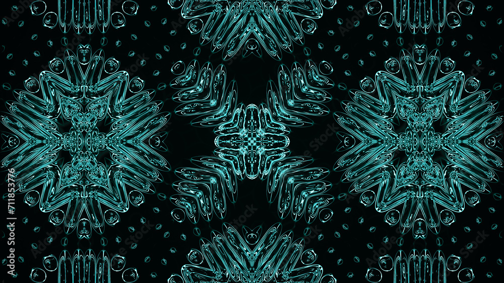 Poster abstract kaleidoscope with geometric pattern. kaleidoscopic background design. hypnotic background. 