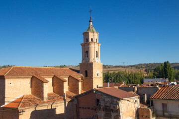 Fototapeta na wymiar Comunidad de Aragon -Cuevas Labradas, un pueblo en la provincia de Teruel
