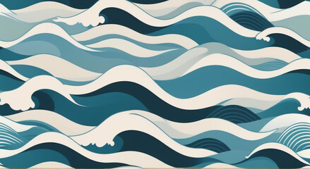 Serenity of Waves: Crafting Modern Elegance in Minimalist Symphony

