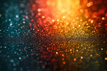 Black History Month concept. Abstract green yellow and red color glitter sparkle background. Bokeh. Space for your text. - obrazy, fototapety, plakaty
