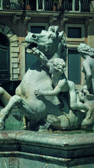 Naklejka premium Fontana del Moro in Piazza Navona, Rome Italy