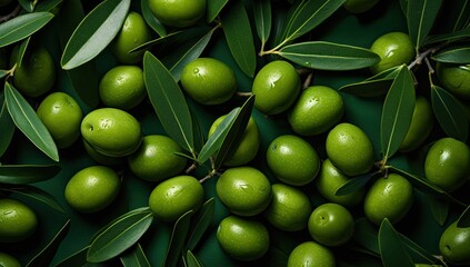 olives on green tree backgrounds