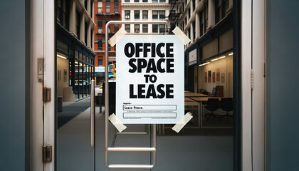 Commercial office space for lease in the city.With many continuing to work from home after the pandemic office vacancies  are expected to climb.