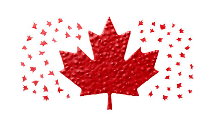 Happy canada day written on isolated white background  png image