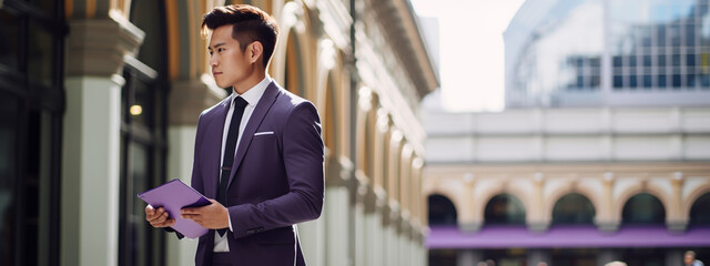 Successful young man student freelancer working remotely, e-learning e-commerce online