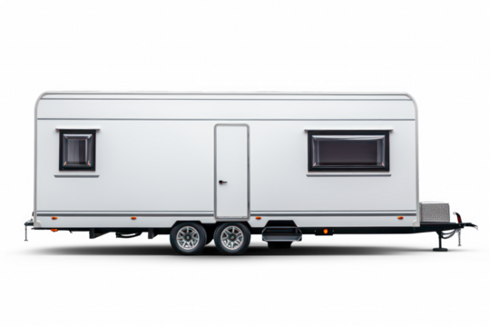 Modern trailer  isolated on transparent background, png file
