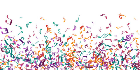 Music note symbols vector design. Melody © SunwArt