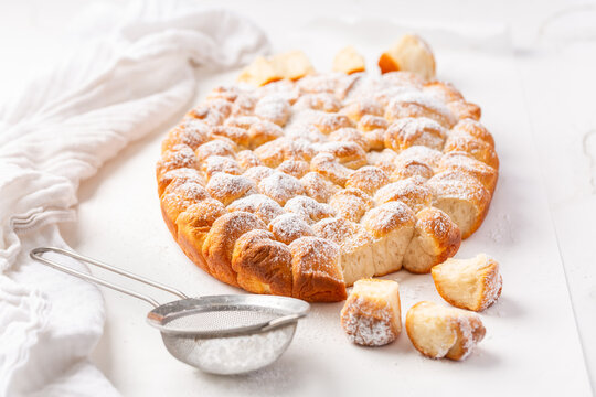 Sweet rolls, Buchteln (buchty),  Buchteln  - typical Czech and Austrian sweet buns made of yeast dough