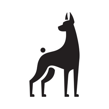 Dog face logo icon, vector dog