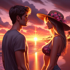 valentines day, guy and girl