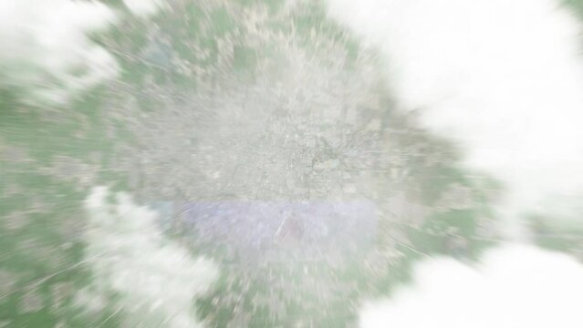 Earth zoom in from space to Baoding, China. Followed by zoom out through clouds and atmosphere into space. Satellite view. Travel intro. Images from NASA