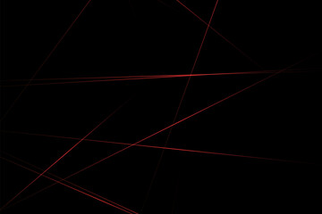 Abstract black with red lines, triangles background modern design. Vector illustration EPS 10.