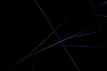 Abstract black with blue lines, triangles background modern design. Vector illustration EPS 10.